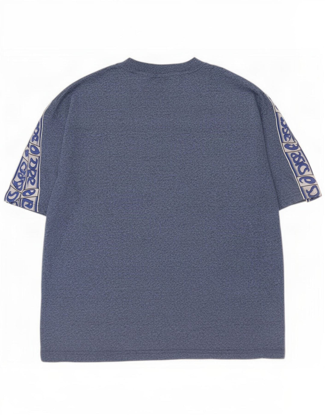 Asics Herre Regular Graphic T-Shirt Top Large Blue Colourblock