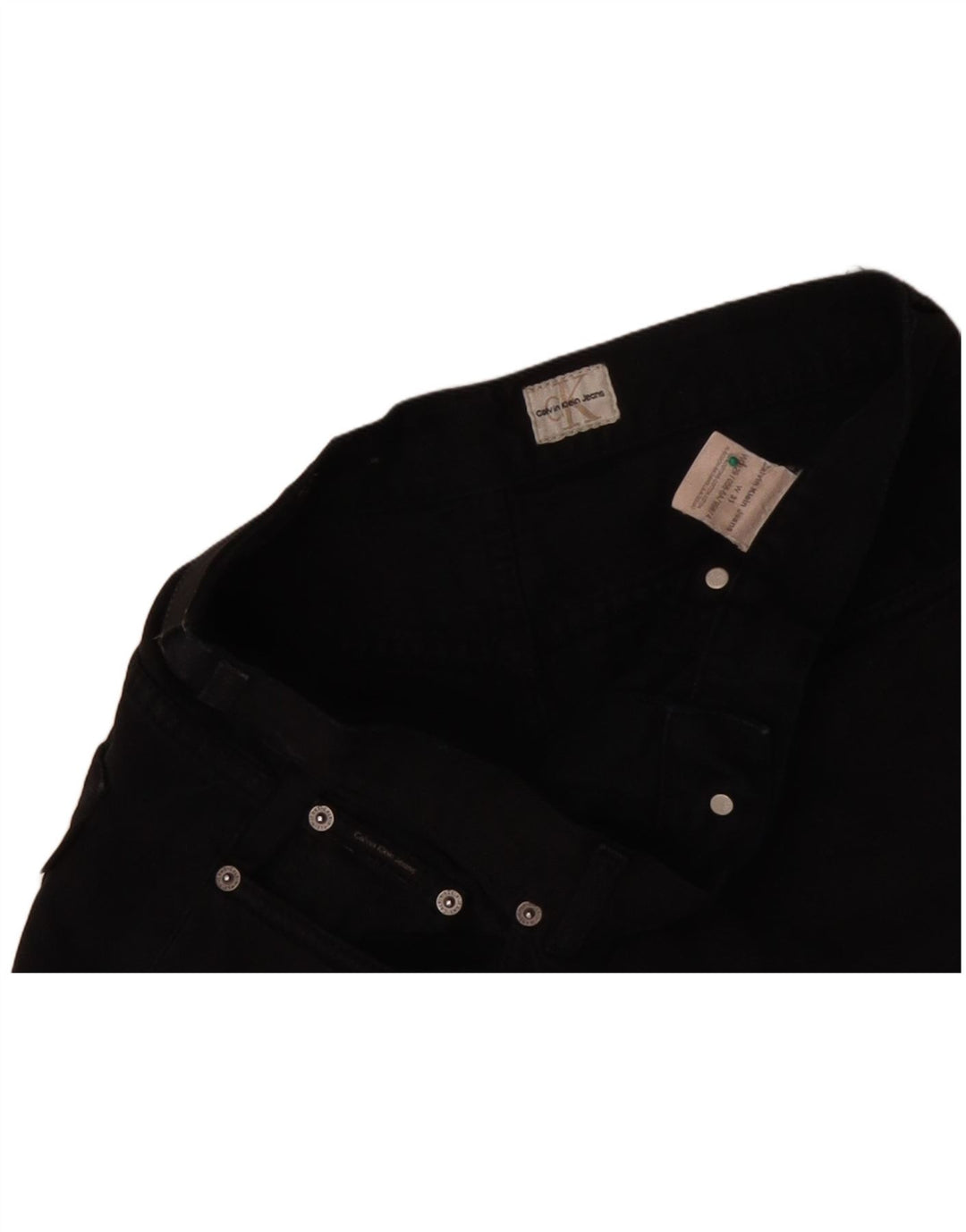 CALVIN KLEIN Herre Denim Shorts W31 Medium Sort Bomuld