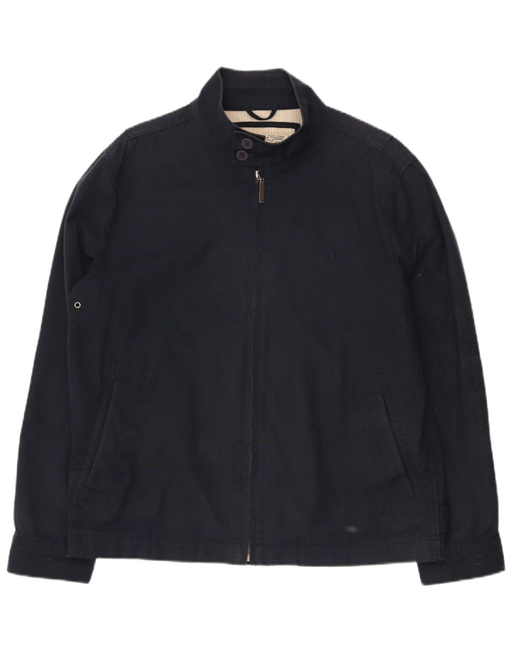 MUSTO Bomberjakke til mænd UK 40 Stor marineblå bomuld