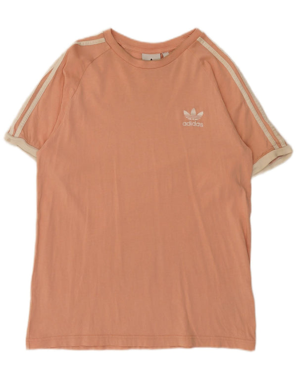 Adidas Herre T-Shirt Top Medium Pink Colourblock Bomuld