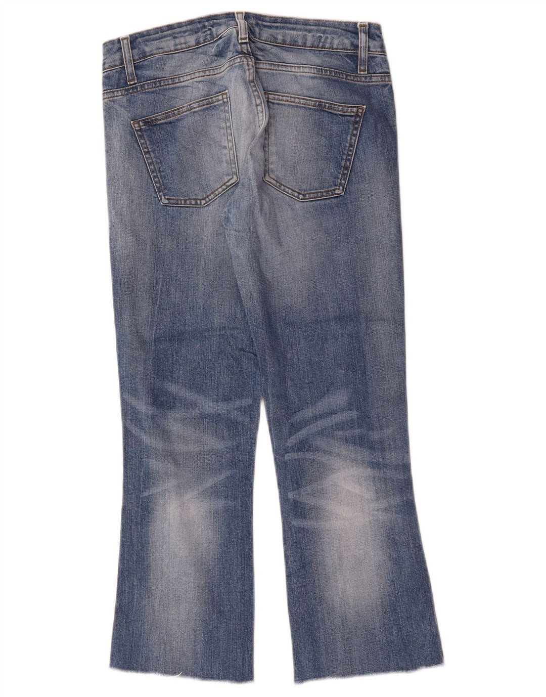Zara Dame Cropped Jeans EU 36 XS W26 L24 Blå