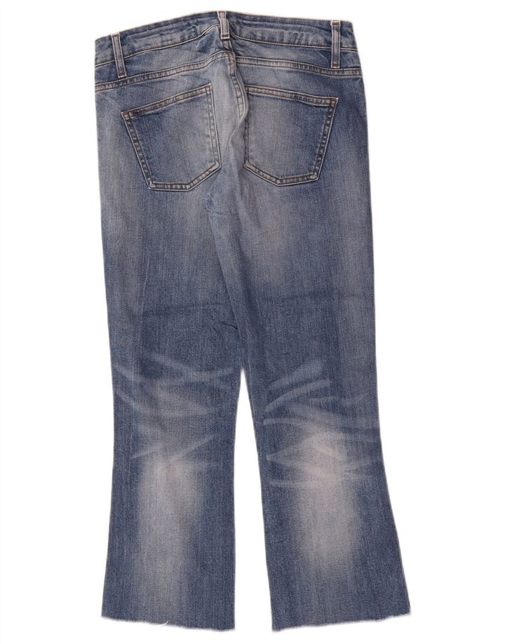 Zara Dame Cropped Jeans EU 36 XS W26 L24 Blå