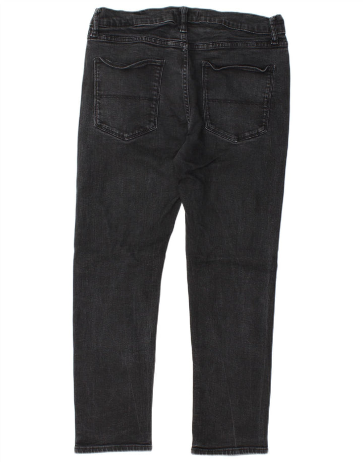 Marks & Spencer Herre Slim Jeans W32 L26 Sort Bomuld