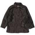 Conbipel Dame Oversized Læderjakke IT 44 Medium Sort Læder