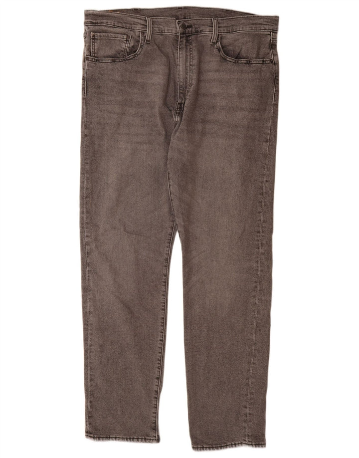 Levi's Herre 502 tilspidsede jeans W38 L34 Grå bomuld