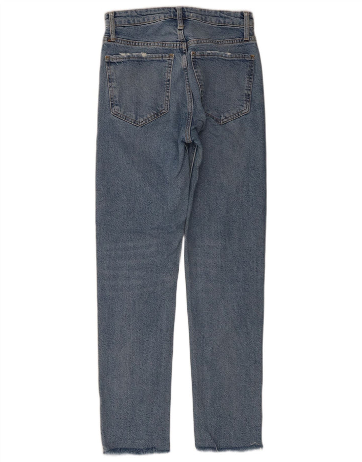 ZARA Dame Slim Jeans EU 34 2XS W24 L27 Blå
