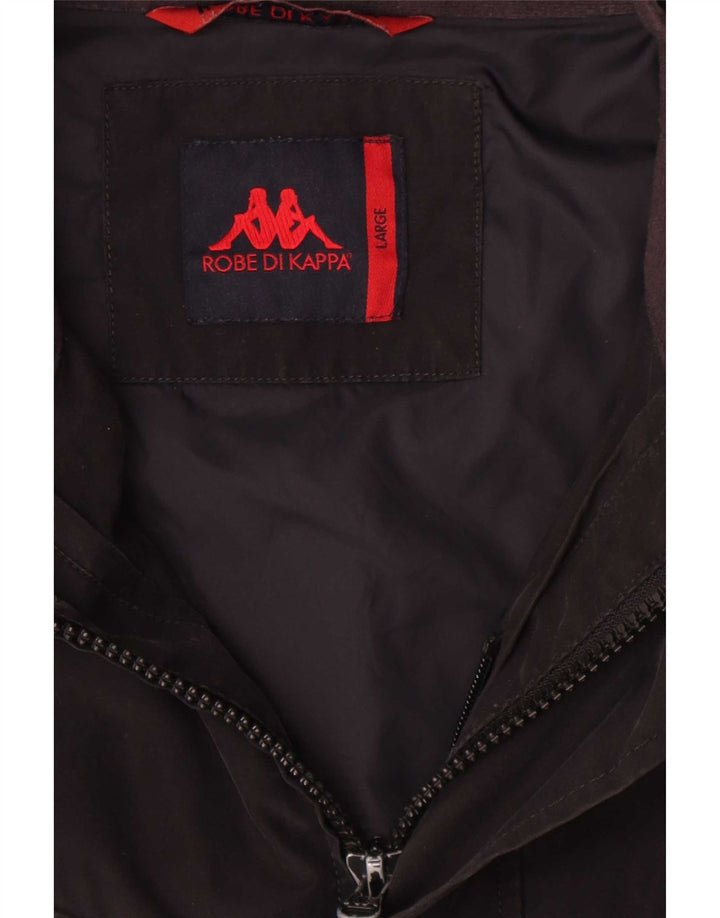 Kappa Herre Utility Jacket UK 40 Large Black Cotton