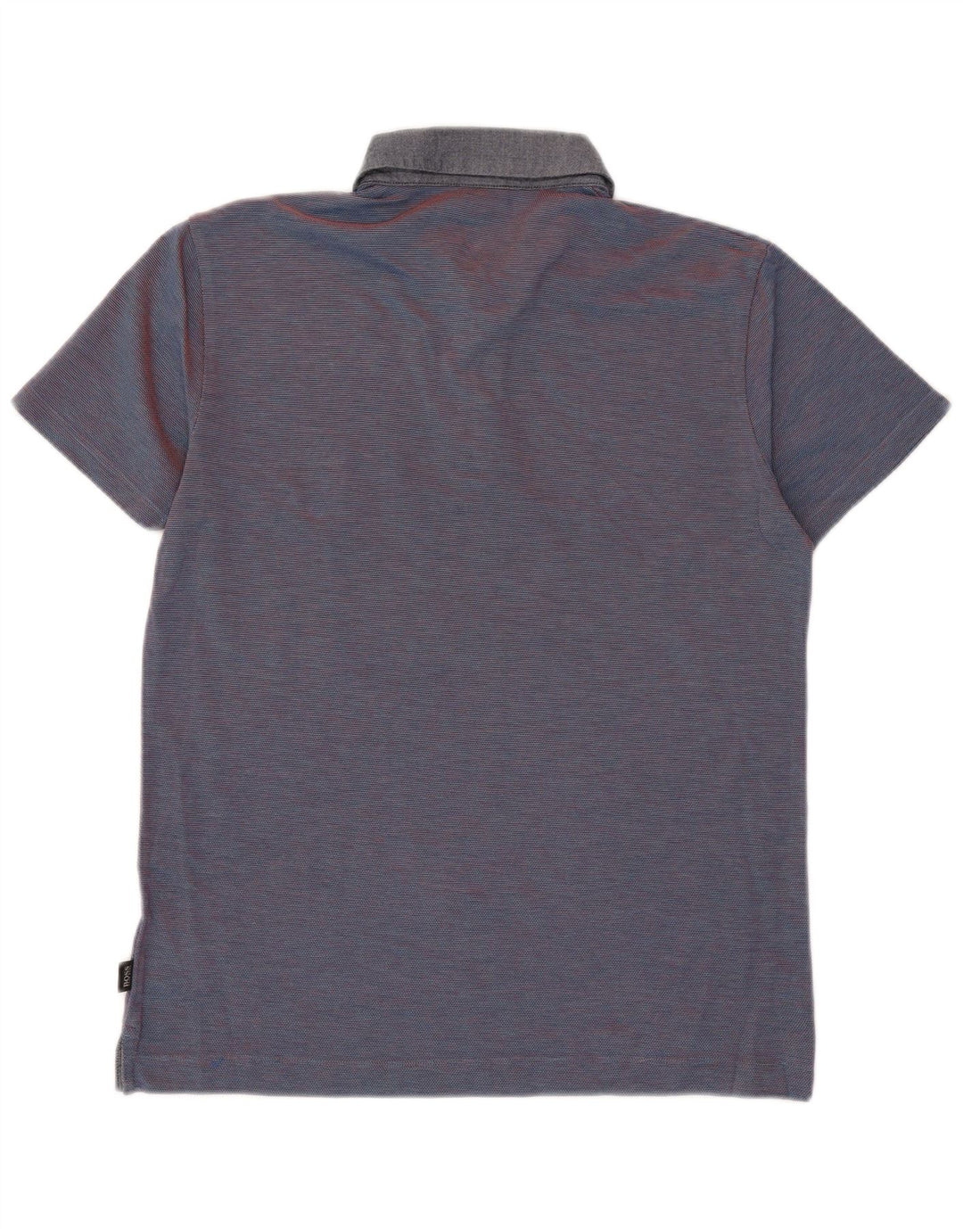 Hugo Boss Herre Slim Fit Polo Shirt Stor marineblå nålestribet bomuld