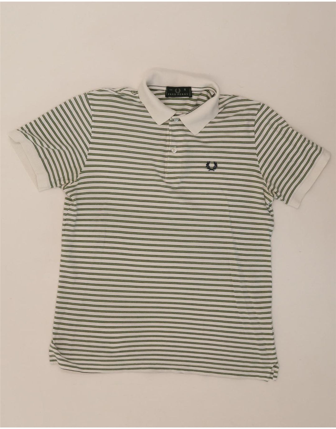 FRED PERRY Poloshirt til mænd Lille hvid stribet bomuld