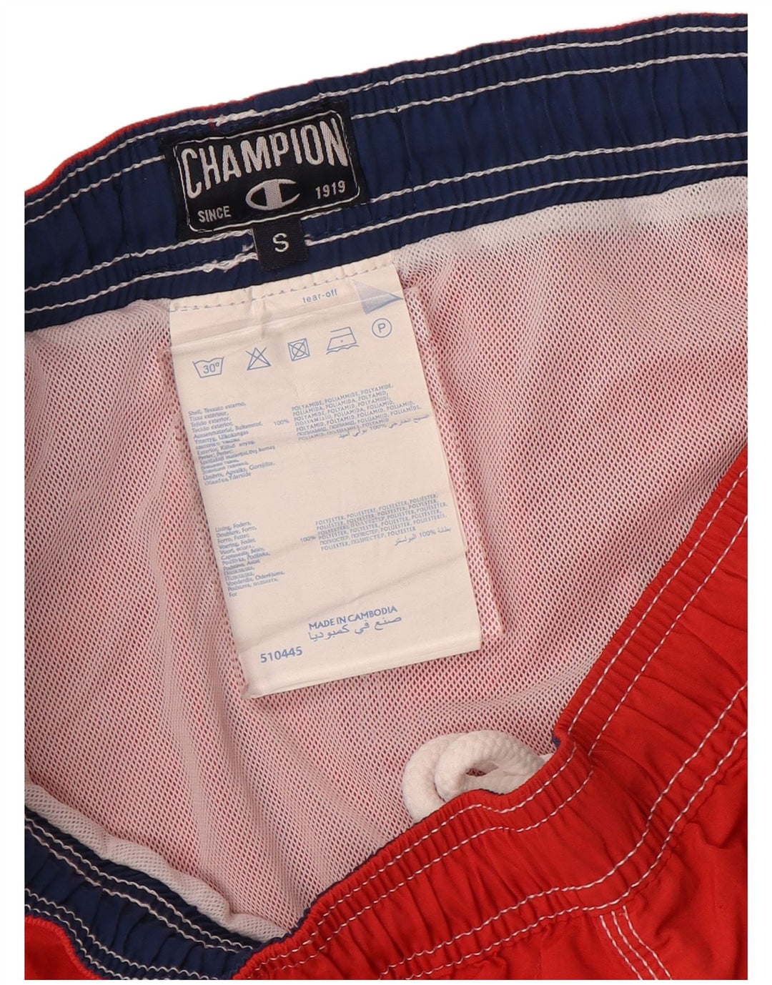 Champion Herre svømmeshorts Små røde polyamid
