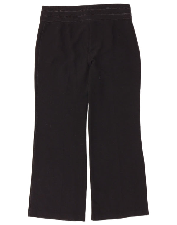 Marks & Spencer Kvinder Casual Bukser med brede ben UK 12 Medium W32 L29 Sort