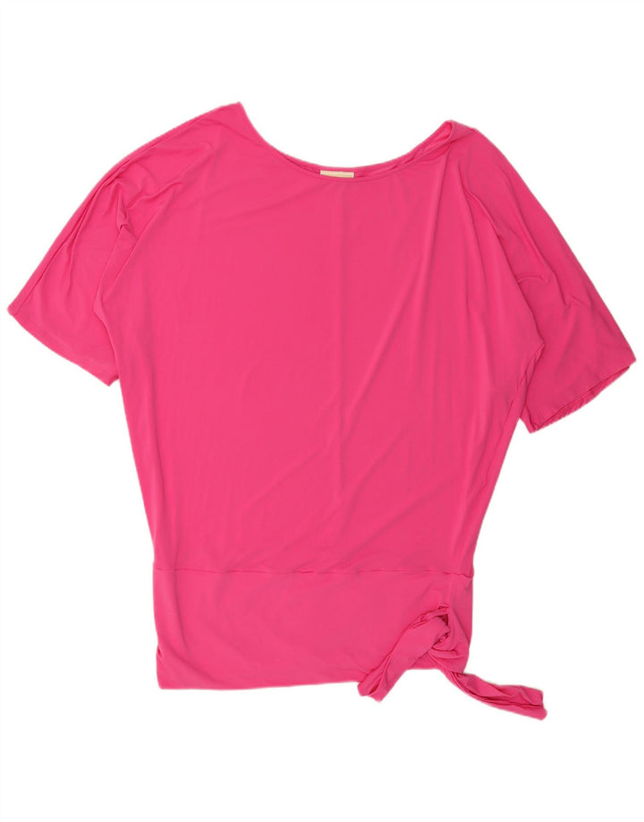 Michael Kors Dame Oversized Tunika Top UK 16 Large Pink Nylon