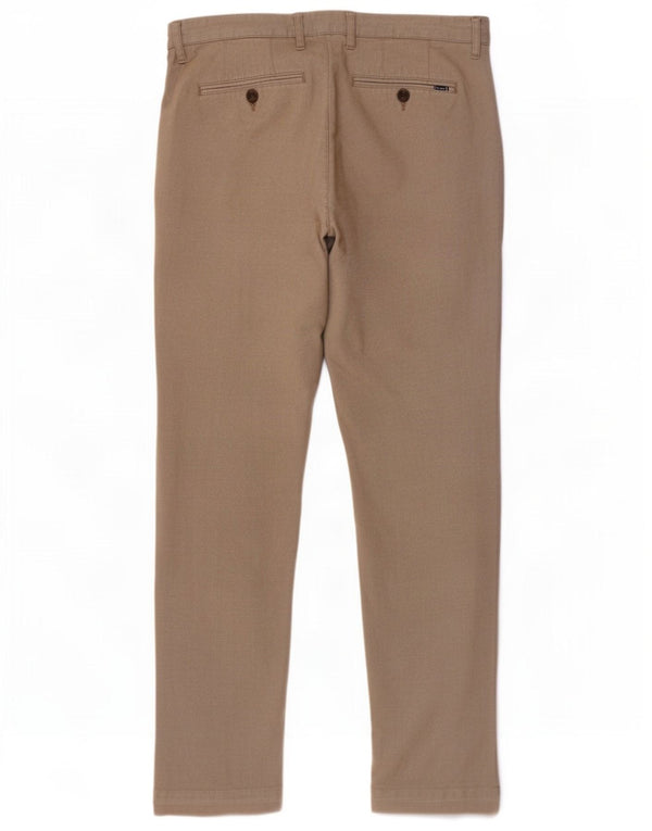 Ted Baker Herre Slim Chino Bukser W32 L30 Beige Bomuld