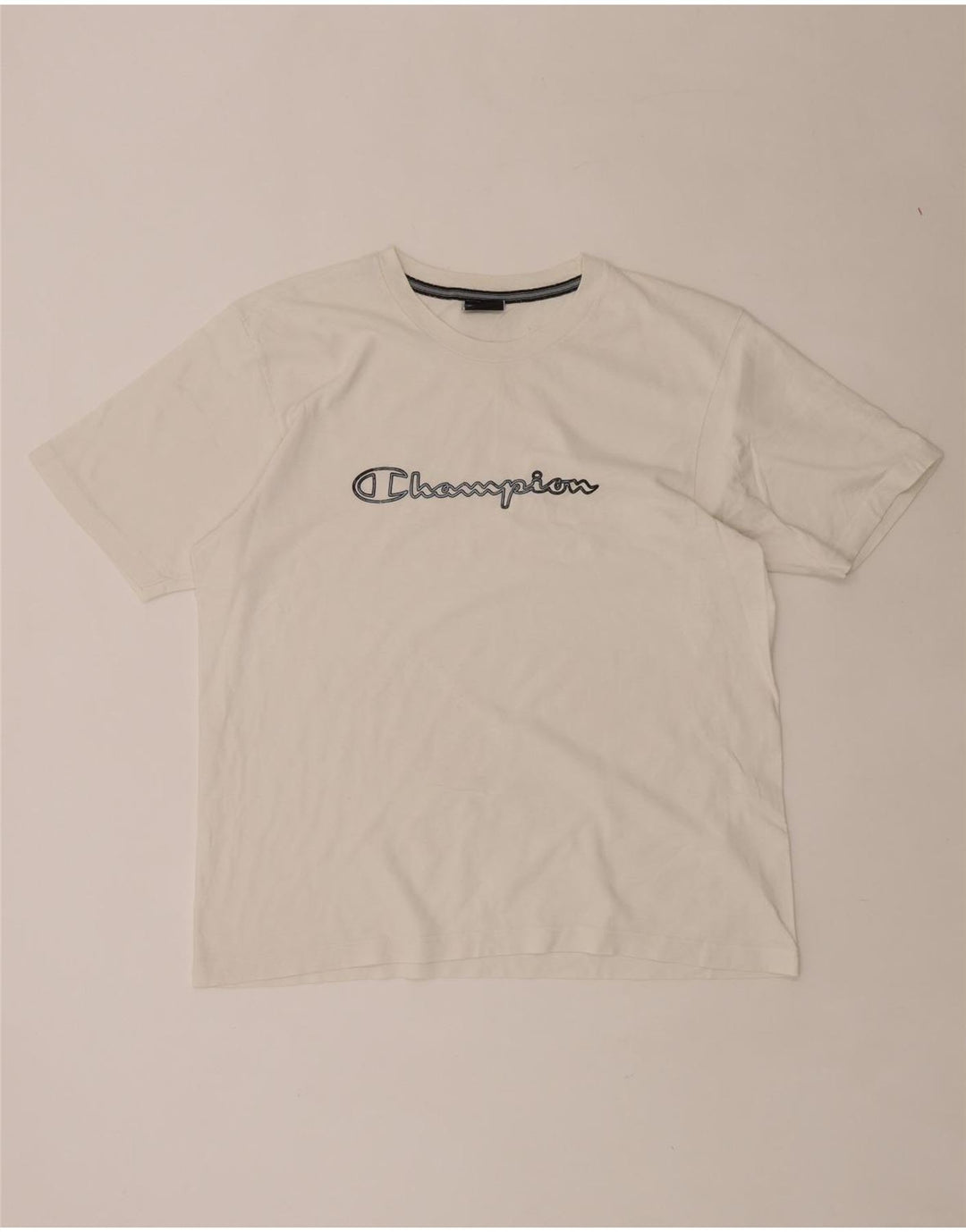 CHAMPION Dame Grafisk T-Shirt Top UK 16 Large White