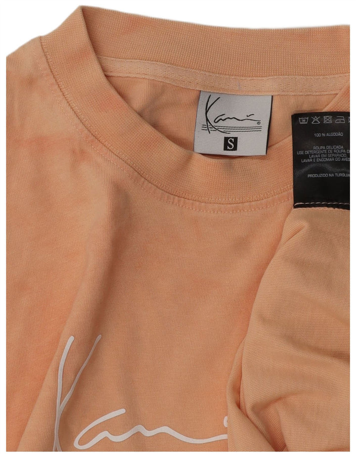 KARL KANI Herre grafisk T-shirt Top Lille Pink Tie Dye Bomuld