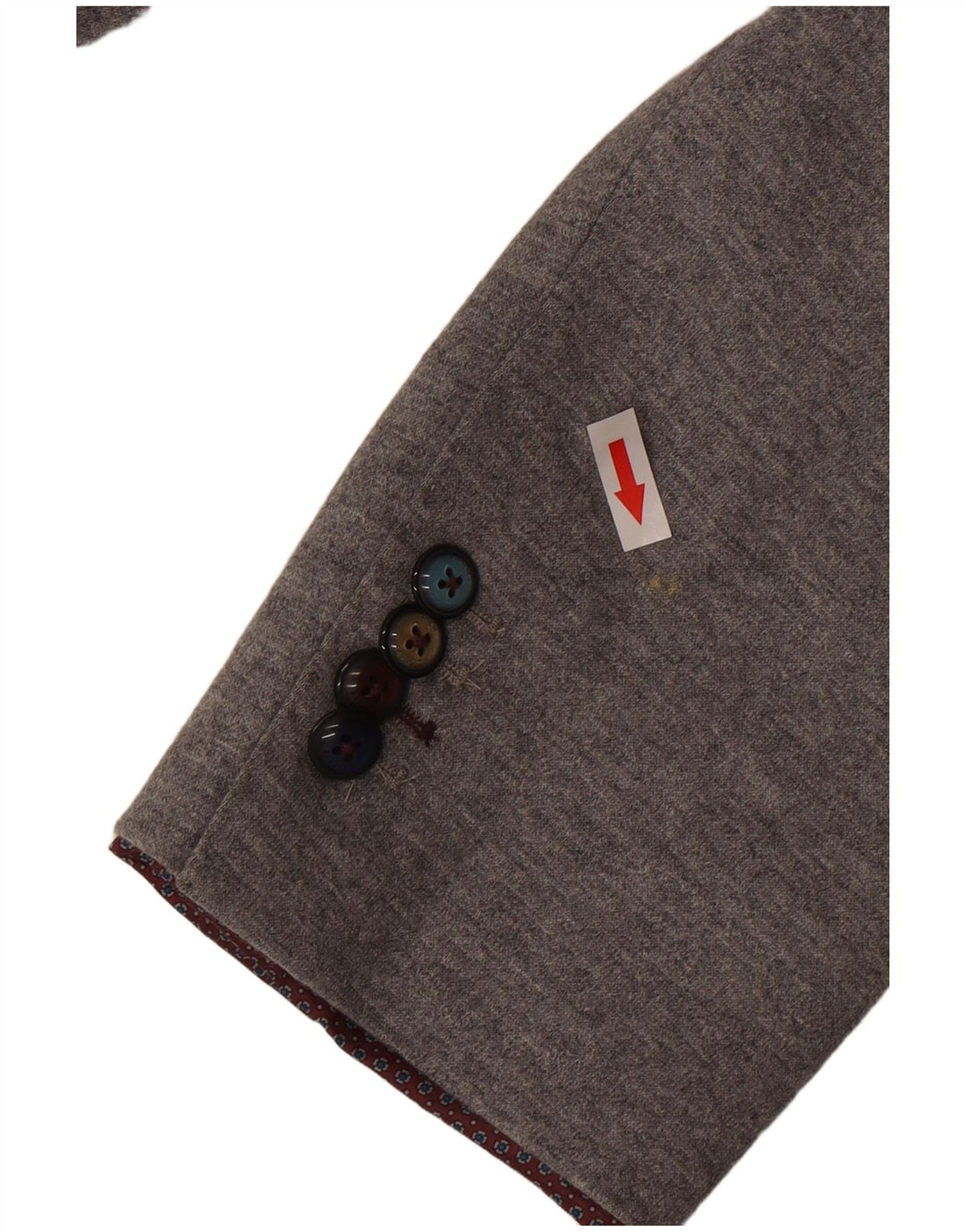 John Barritt Dame 2 Button Blazer Jacket IT 50 XL Grå Bomuld