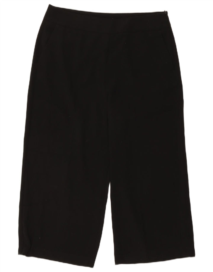 Marks & Spencer Dame Capri Bukser UK 16 Large W34 L22 Sort Polyester
