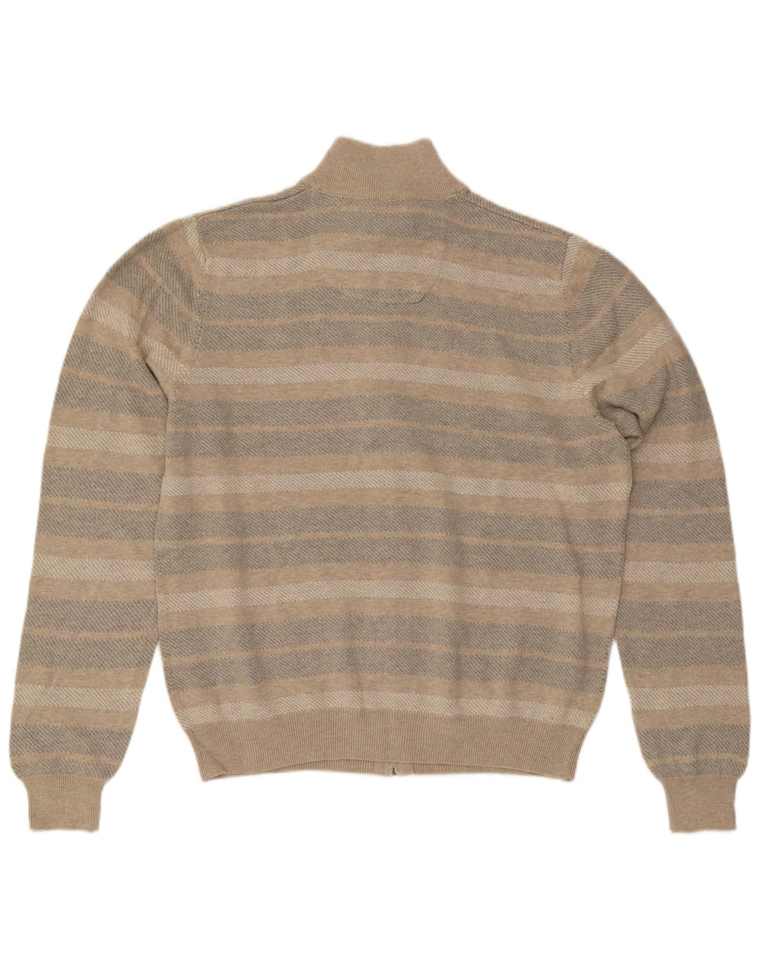Marks & Spencer Herre Regular Fit cardigantrøje Medium Beige stribet