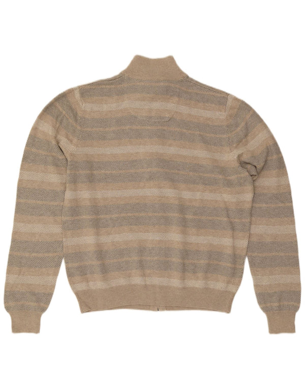 Marks & Spencer Herre Regular Fit cardigantrøje Medium Beige stribet