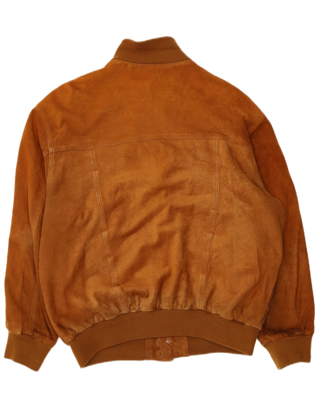 Vintage herre ruskind bomberjakke IT 54 2XL Beige