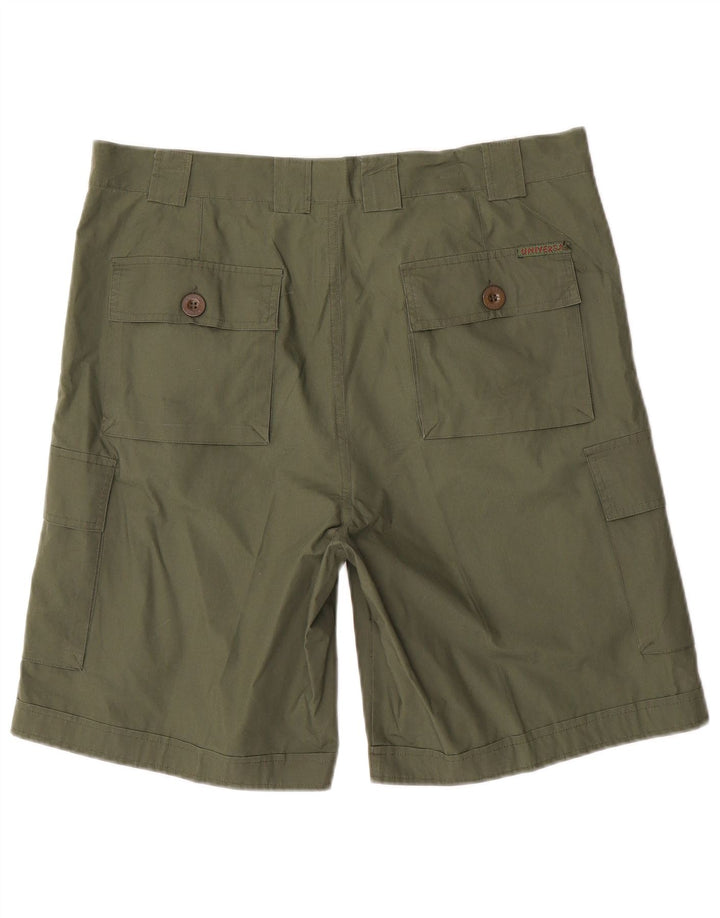 VINTAGE Cargo Shorts til kvinder IT 52 XL W36 Khaki Bomuld
