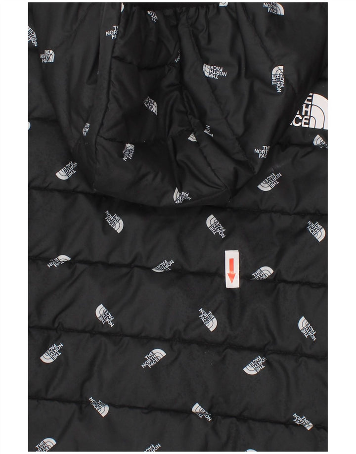 The North Face Boys Grafisk, hættepolstret jakke 9-10 år Medium Sort