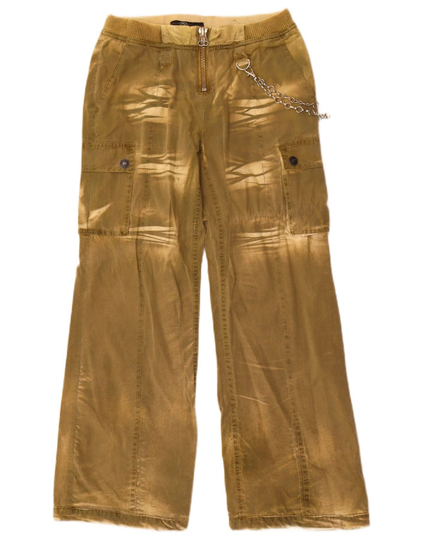 Phink Industries Piger Cargo-bukser med brede ben 11-12 år W28 L27 Khaki