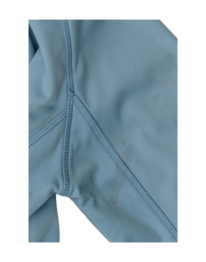 Tænk Pink Dame Hooded Bomber Jacket UK 16 Large Blue Polyester