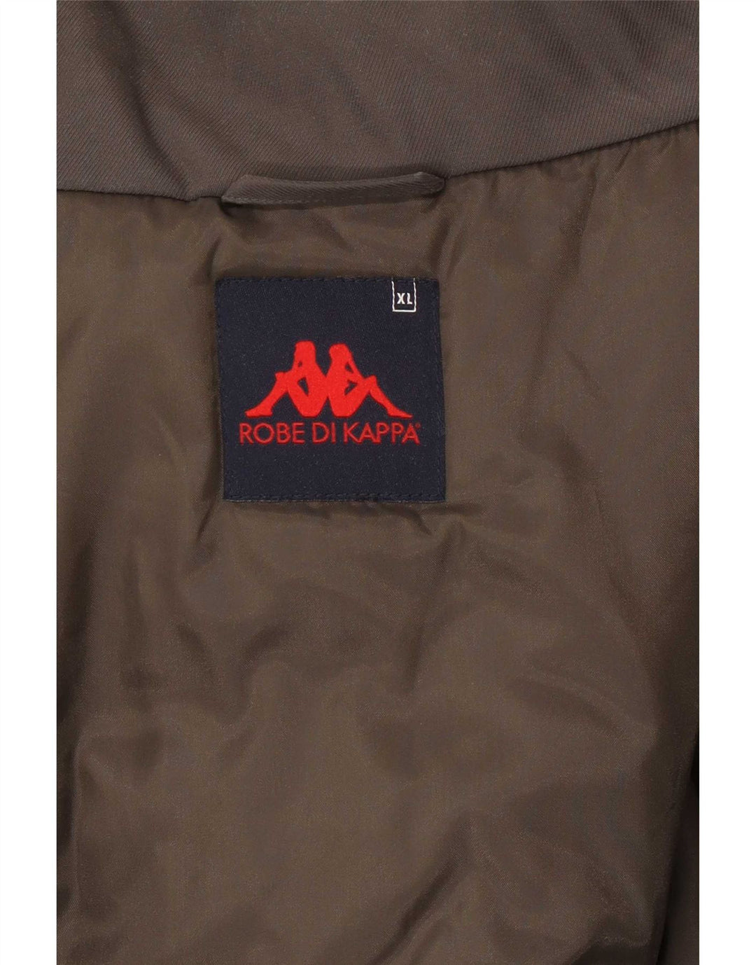 Kappa Herre Windbreaker Jacket UK 42 XL Khaki Polyamid
