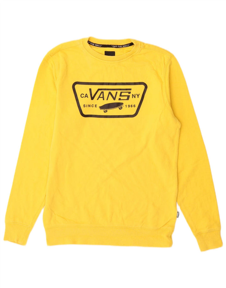 Vans Herre grafisk sweatshirt Jumper XS Gul