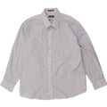 DOCKERS Mens Shirt Size 18-18 1/2 2XL Blue Striped Cotton Vintage Dockers and Second-Hand Dockers from Messina Hembry 