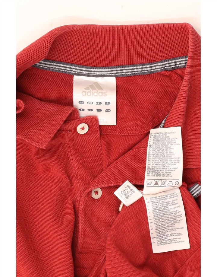 Adidas Langærmet Polo Shirt til mænd Stor rød bomuld