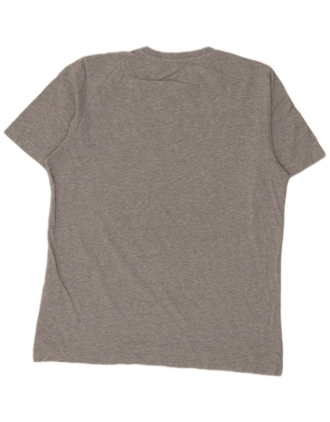 ADIDAS grafisk t-shirt til mænd, mellemgrå flækket bomuld