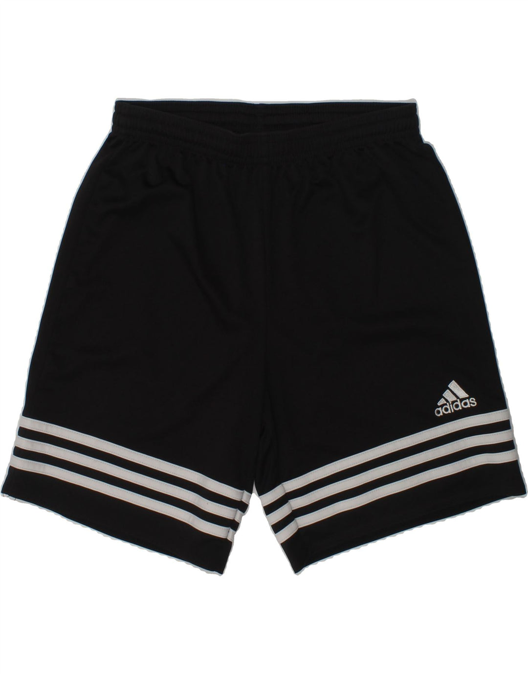 ADIDAS Boys Climalite Sport Shorts 11-12 Years Large Black Striped | Vintage Adidas | Thrift | Second-Hand Adidas | Used Clothing | Messina Hembry 