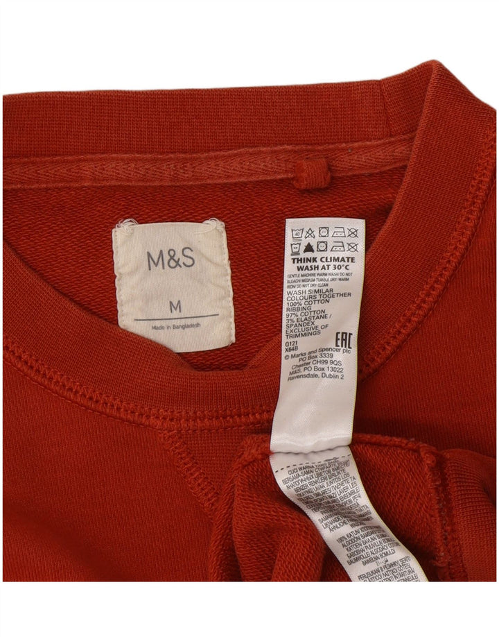 Marks & Spencer Herre sweatshirt Jumper Medium Orange Bomuld