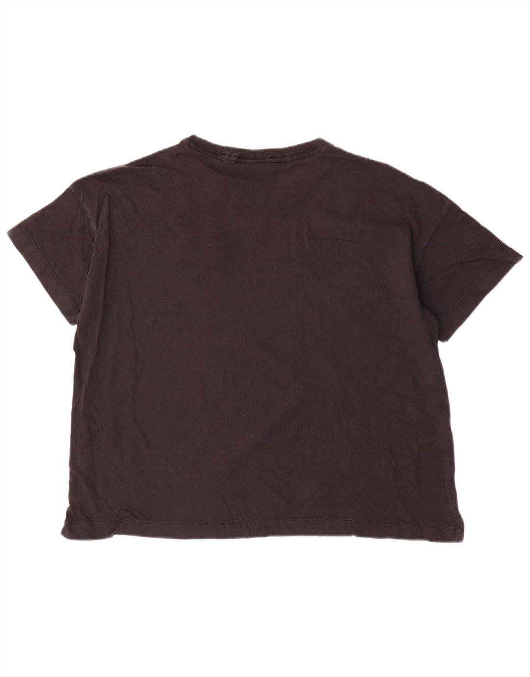 CHAMPION Dame T-Shirt Top UK 14 Medium Sort Bomuld