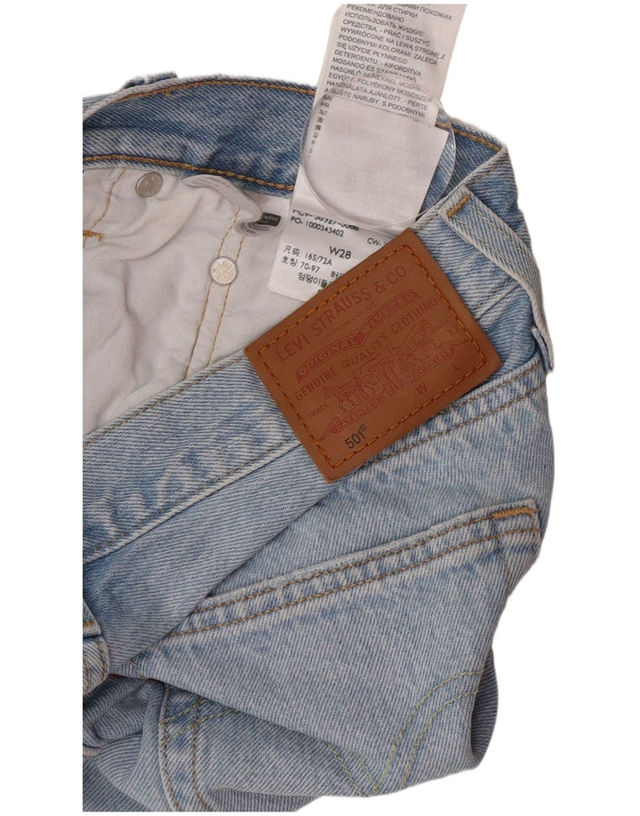 Levi's Womens 501 denimshorts W28 Medium Blue Bomuld