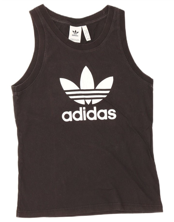 ADIDAS Herre grafisk vest top lille sort bomuld