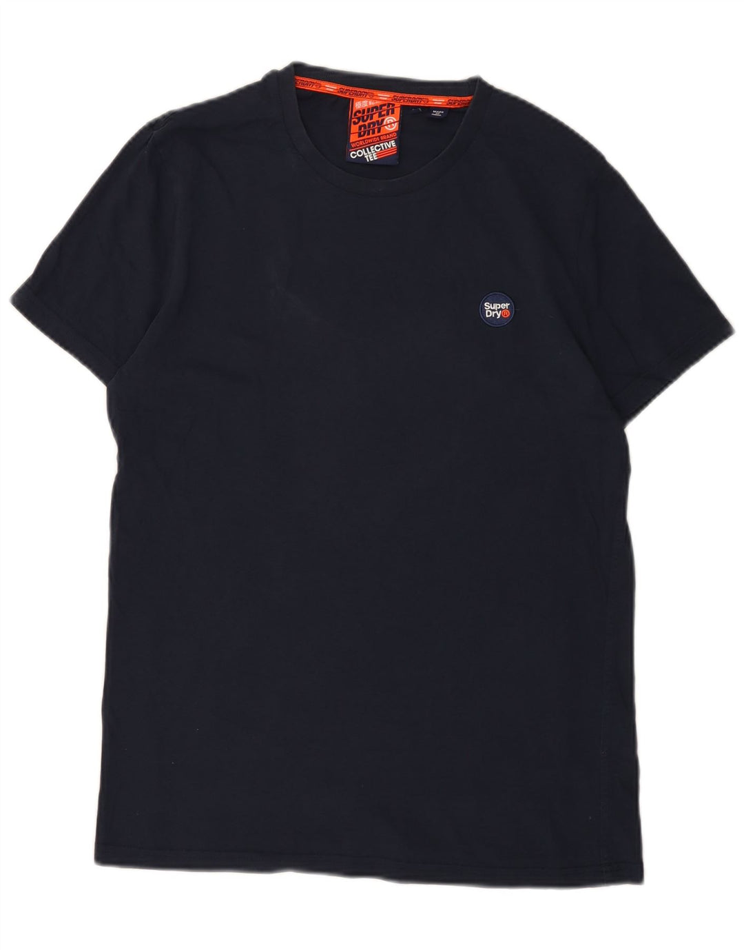 Superdry T-shirt top til mænd Stor marineblå bomuld
