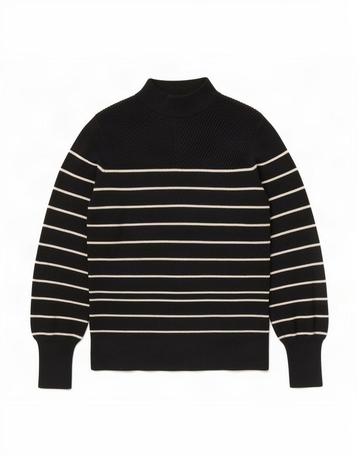 Marks & Spencer Dame Turtle Neck Jumper Sweater UK 12 Medium Black