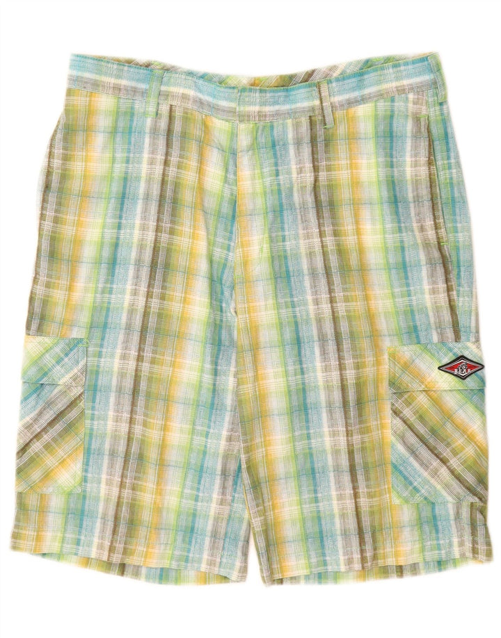 Bear Herre Cargo Shorts W32 Medium Flerfarvet ternet bomuld