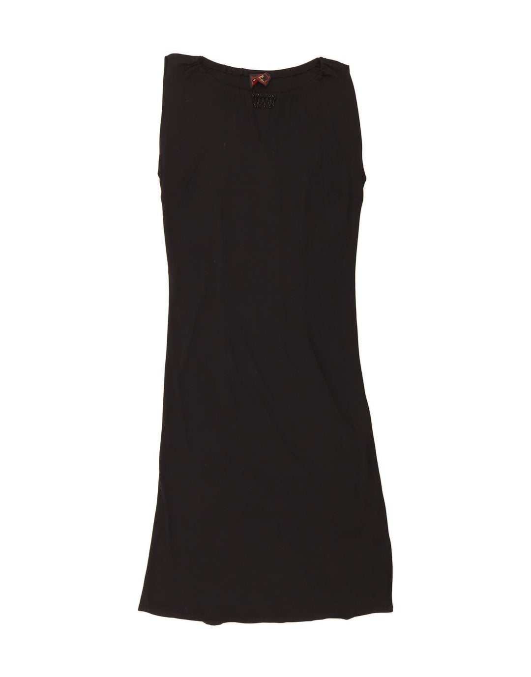 VINTAGE Womens Sleeveless Basic Dress UK 12 Medium Black Vintage Vintage and Second-Hand Vintage from Messina Hembry 