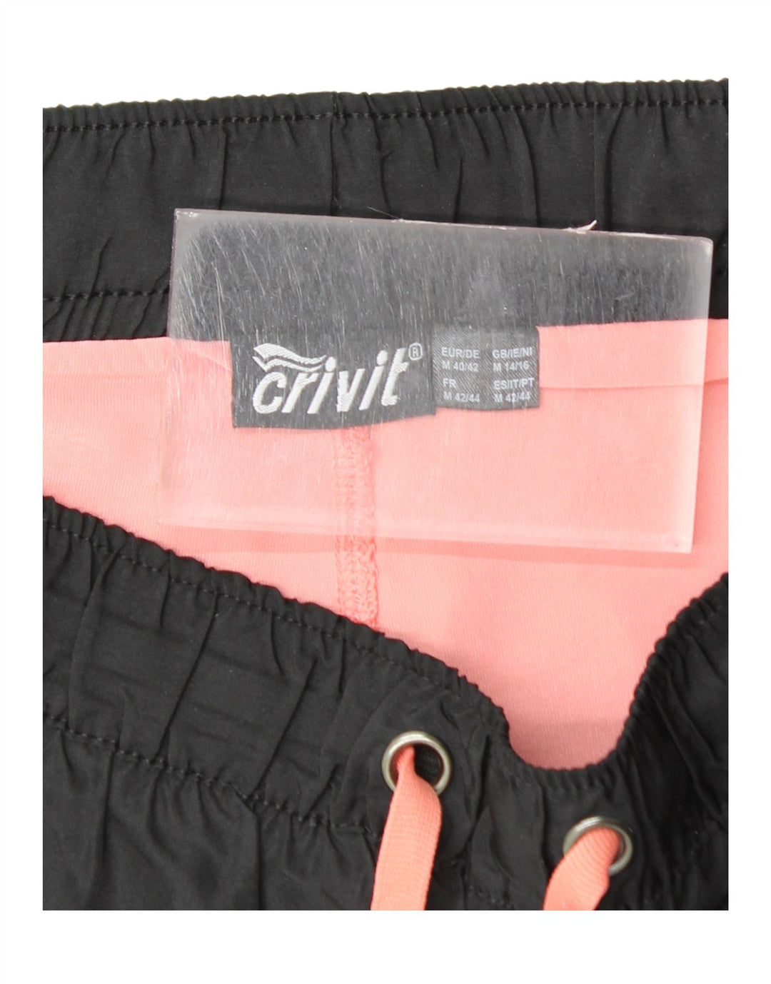 CRIVIT Sportshorts til kvinder UK 14/16 Medium Sort Colourblock Polyester