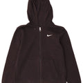 Nike hættetrøje med lynlås til kvinder UK 12 Medium Sort