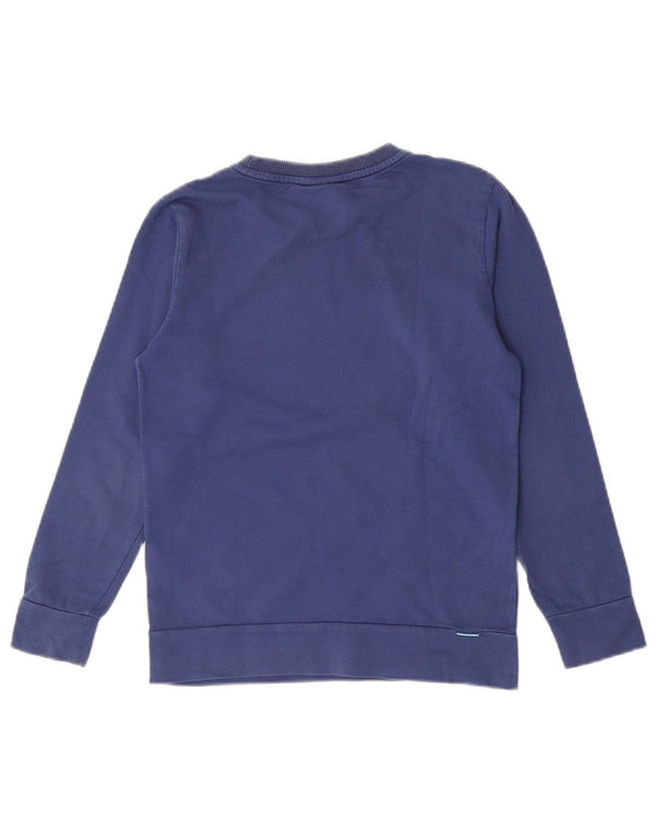 Napapijri drenge grafisk sweatshirt trøje 9-10 år blå bomuld