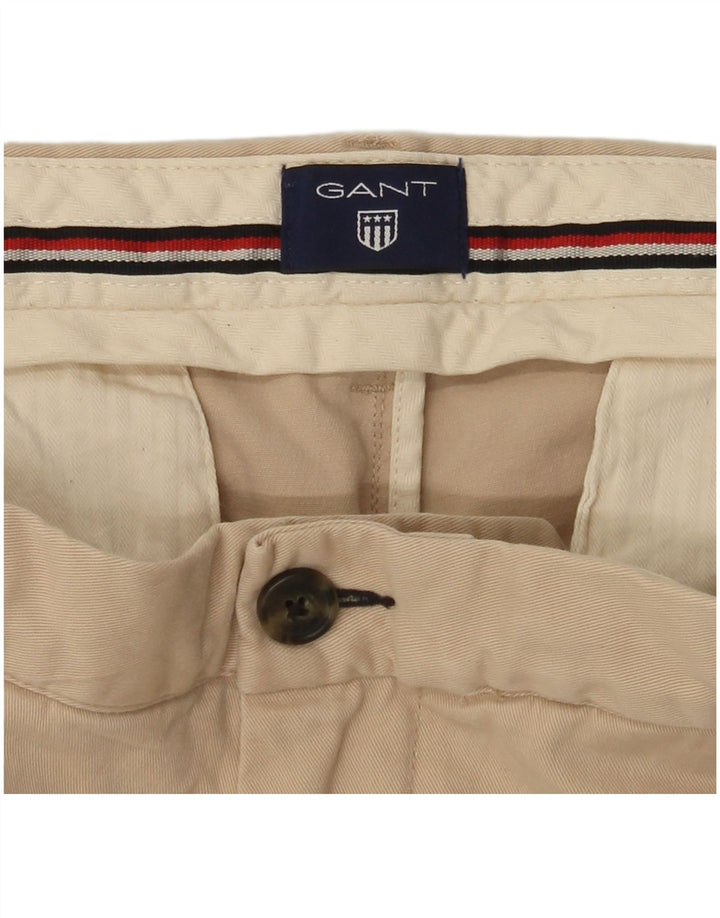 Gant Lige Chinobukser til mænd W40 L32 Beige