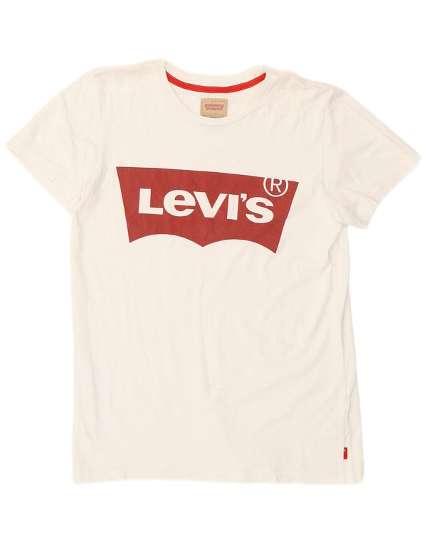 Levi's Boys Grafisk T-Shirt Top 15-16 År Hvid Bomuld