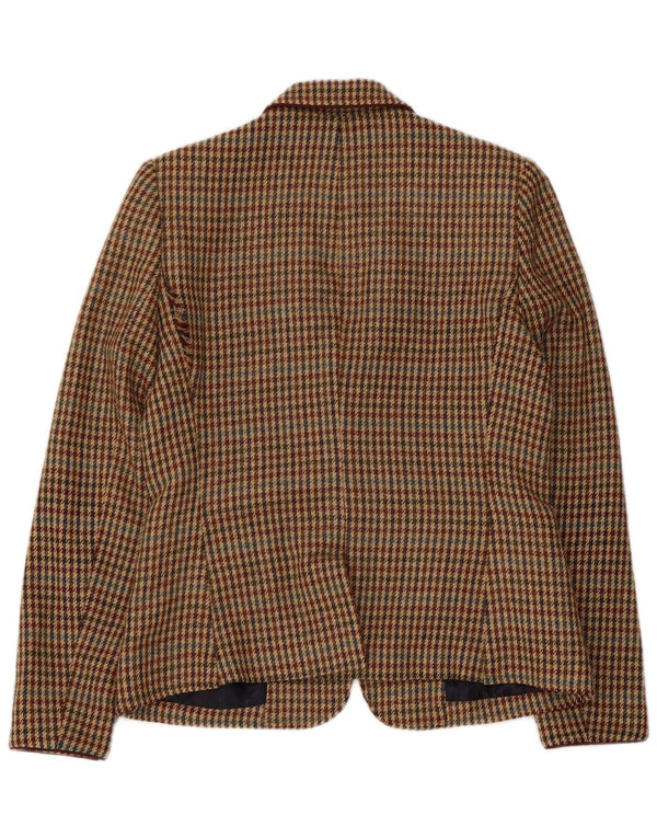 RICH & ROYAL Dame 1-knaps blazerjakke EU 38 Medium Brown Houndstooth