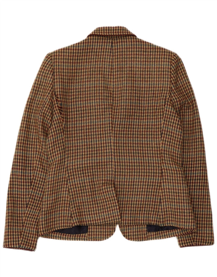 RICH & ROYAL Dame 1-knaps blazerjakke EU 38 Medium Brown Houndstooth