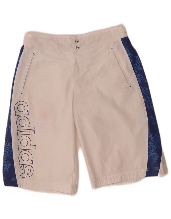 Adidas drenge grafiske sportsshorts 11-12 år Hvid Colourblock Polyester